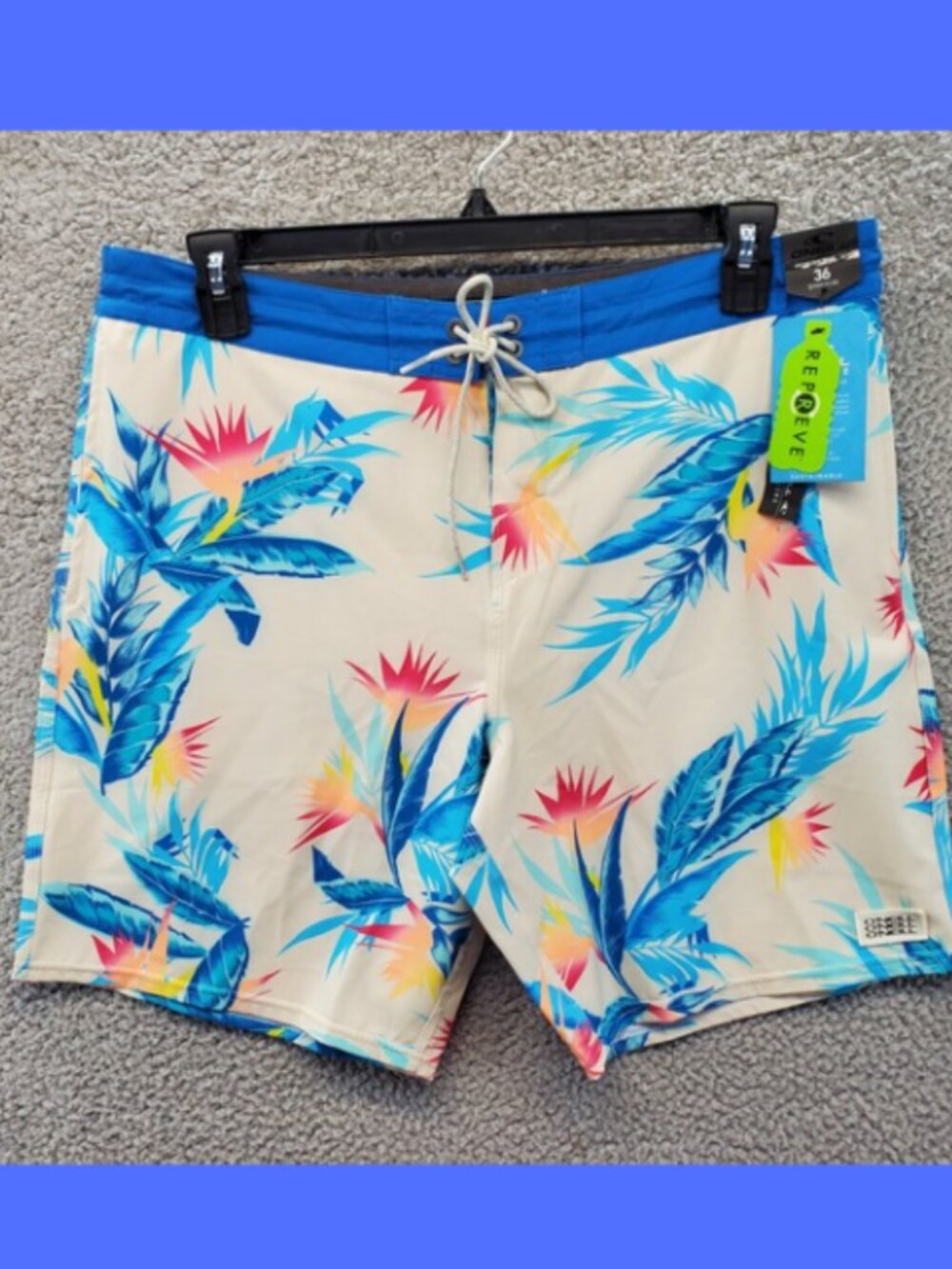 O'Neill‎ Cruzers Board Shorts Mens Size 36  Floral Tropical Surf Beach Summer